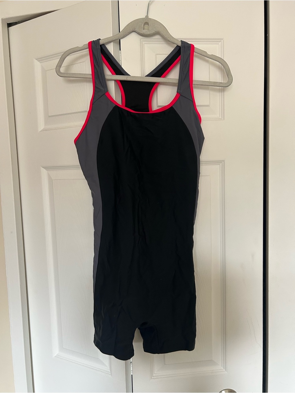Black One-Piece Athletic Swim